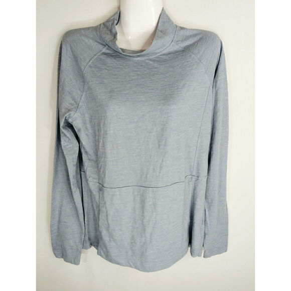 Columbia Sportswear Women's Solid High Neck Long Sleeve Sweatshirts Blue Medium - Picture 1 of 8